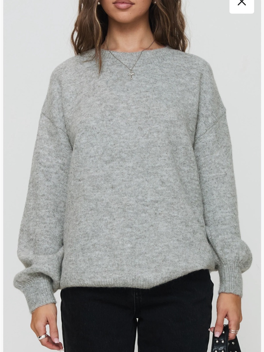 Princess Polly Ryanna Oversize Crewneck Sweater US Size 6